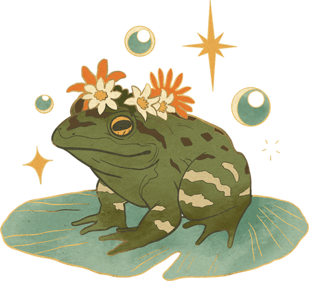 Frog Vintage Faecore Elements, Fashion & Creatures